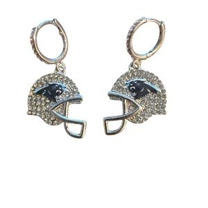 NFL Carolina Panthers earrings New no tags football helmet